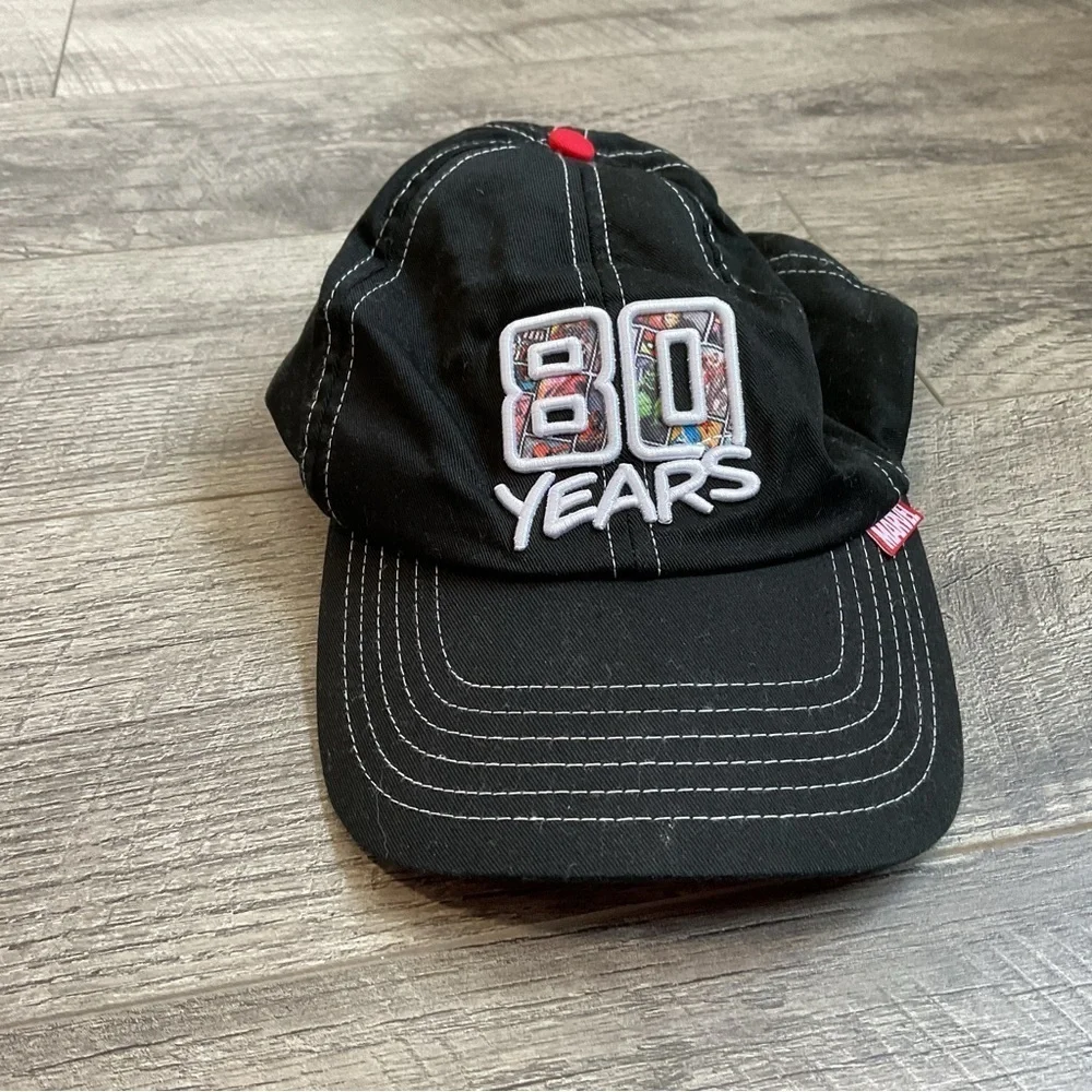 Disney Parks Marvel 80 Years Black Baseball Hat